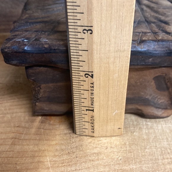 Ornately Carved Hand Crafted Wooden Box Made in Spain - Picture 9 of 10